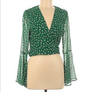 Urban Outfitters Long Sleeve Blouse with Tie